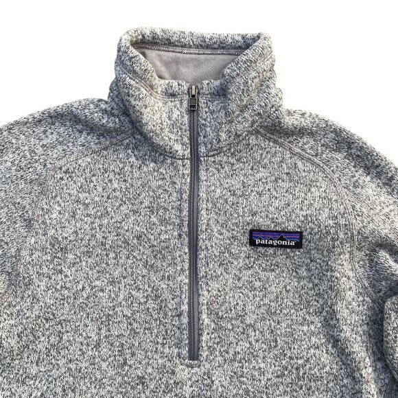 Patagonia Better Sweater ¼ Zip Pullover Women Sz S Marled Gray Gorpcore Outdoor - Picture 3 of 13